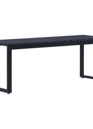 Tuinbank 120,5 Cm Ps-Plaat Zwart
