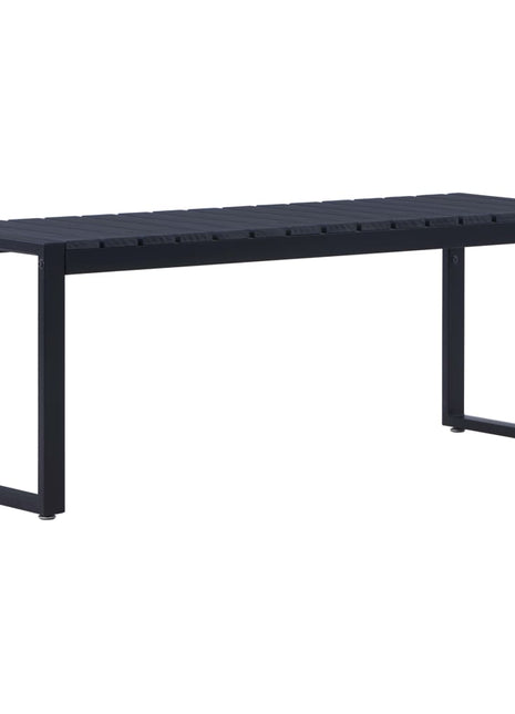 Tuinbank 120,5 Cm Ps-Plaat Zwart