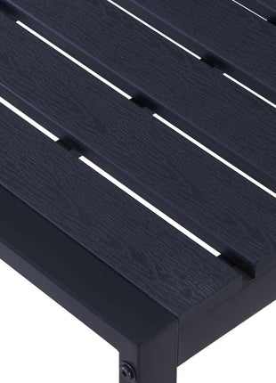 Tuinbank 120,5 Cm Ps-Plaat Zwart