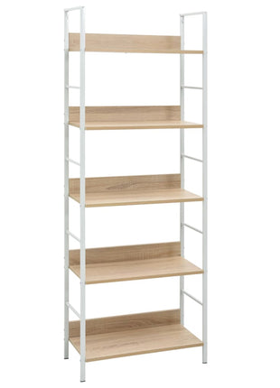 Boekenkast Met 5 Schappen 60X27,6X158,5 Cm Bewerkt Hout