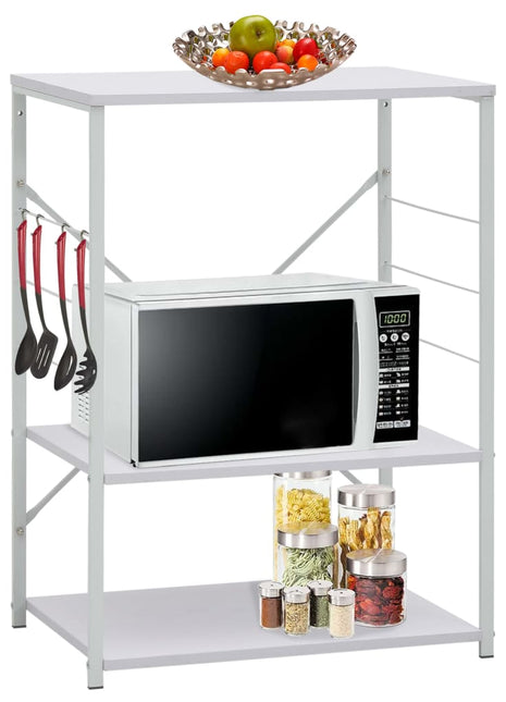 Magnetronkast 60x39,6x79,5 cm bewerkt hout wit