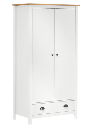 Kledingkast Hill 2 Deuren 89X50X170 Cm Massief Grenenhout