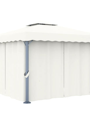 Prieel Met Gordijn Aluminium
