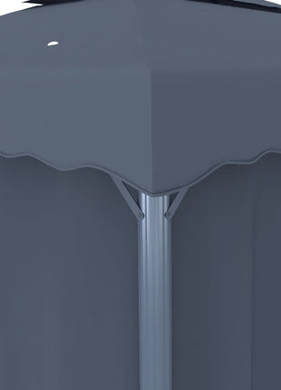 Prieel Met Gordijn Aluminium