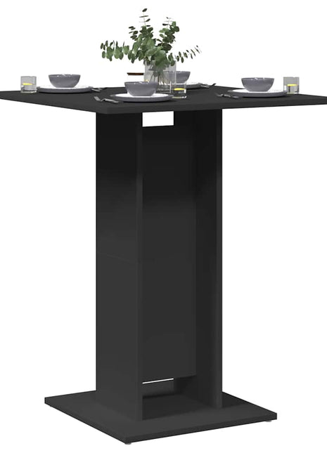 Bistrotafel 60x60x75 cm bewerkt hout zwart