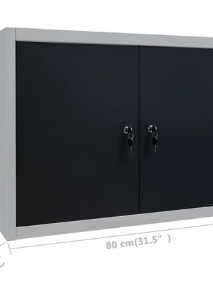Werkbank Met Vier Wandpanelen En Twee Kasten