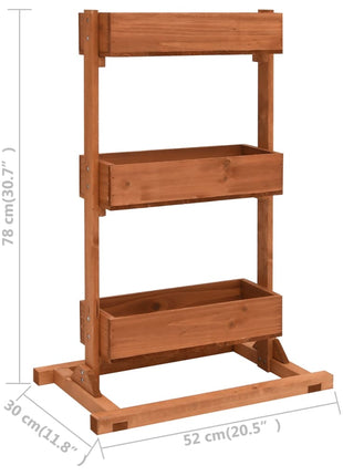 Plantenbak 52X30X78 Cm Vurenhout