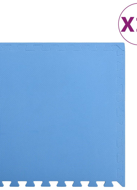 Vloermatten 12 st 4,32 ㎡ EVA-schuim blauw