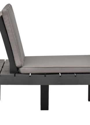 Loungestoelen Met Kussens Kunststof Antraciet