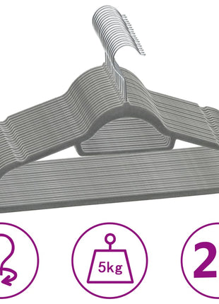 50-Delige Kledinghangerset Anti-Slip Fluweel