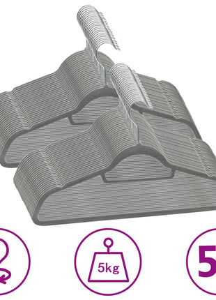 50-Delige Kledinghangerset Anti-Slip Fluweel