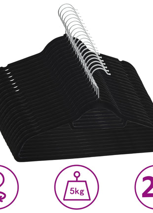 50-Delige Kledinghangerset Anti-Slip Fluweel