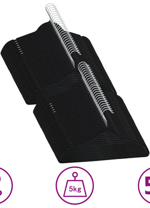 50-Delige Kledinghangerset Anti-Slip Fluweel