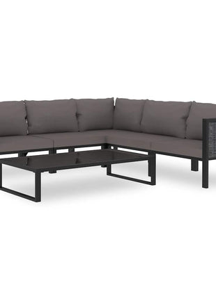 Hoekbank Sectioneel Met Linkerarmleuning Poly Rattan