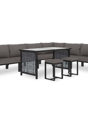 Hoekbank Sectioneel Met Linkerarmleuning Poly Rattan