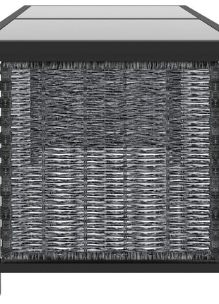 8-Delige Loungeset Met Kussens Poly Rattan Antraciet