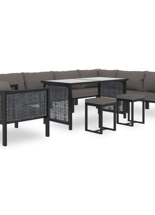 Hoekbank Sectioneel Met Rechterarmleuning Poly Rattan