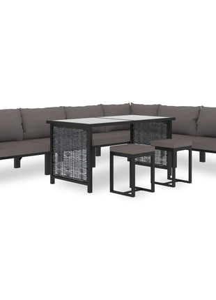 Hoekbank Sectioneel Met Rechterarmleuning Poly Rattan