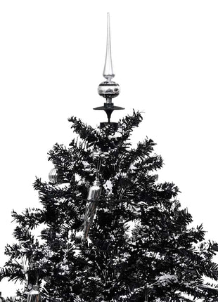 Kerstboom Sneeuwend Met Paraplubasis 140 Cm Pvc Zwart