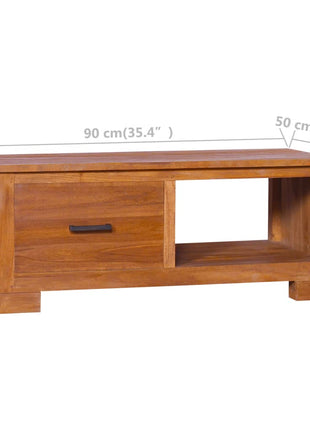 Tv-Meubel 90X50X37 Cm Massief Teakhout