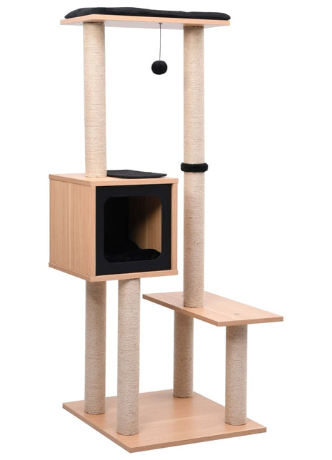 Kattenkrabpaal met sisal krabmat 129 cm