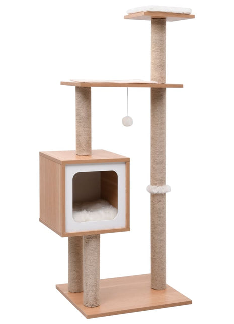 Kattenkrabpaal met sisal krabmat 123 cm