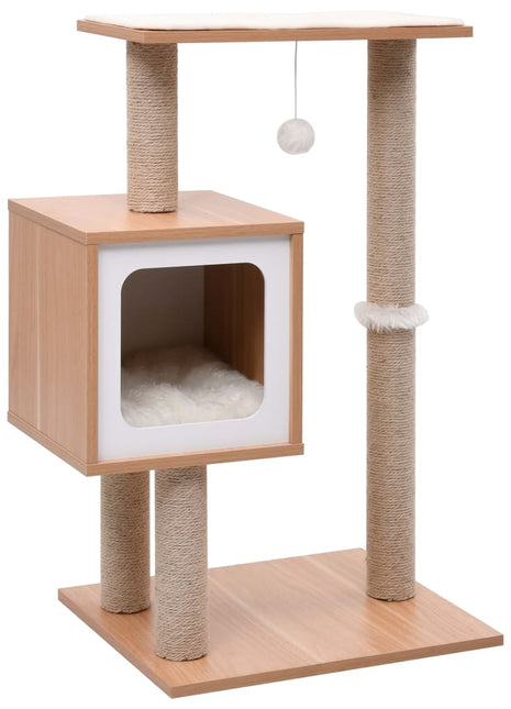 Kattenkrabpaal met sisal krabmat 82 cm
