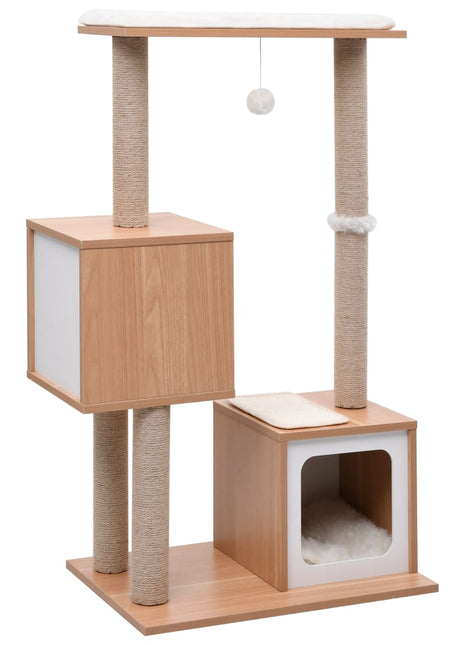 Kattenkrabpaal met sisal krabmat 104 cm