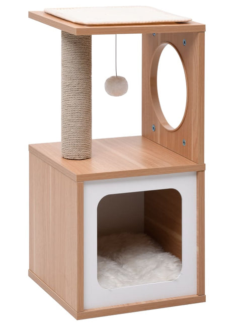 Kattenkrabpaal met sisal krabmat 60 cm