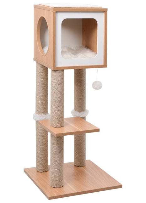 Kattenkrabpaal met sisal krabmat 90 cm