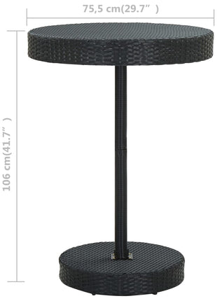 Tuintafel 75,5X106 Cm Poly Rattan