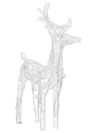 Kerstversiering Rendieren En Slee 160 Led's 130 Cm Acryl Koudwit