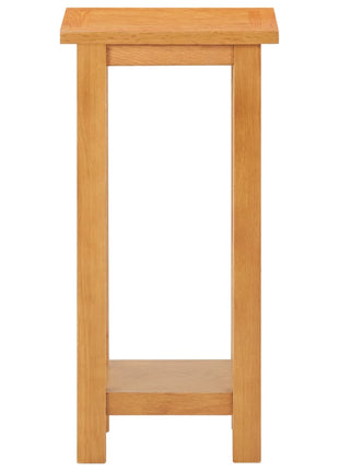 Bijzettafel 27X24X55 Cm Massief Eikenhout
