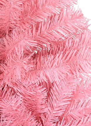 Kunstkerstboom Met Standaard 210 Cm Pvc Roze