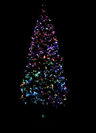 Kunstkerstboom Met Standaard 120 Cm Glasvezel Groen Wit