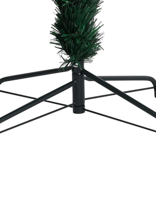 Kunstkerstboom Met Standaard 120 Cm Glasvezel Groen Wit