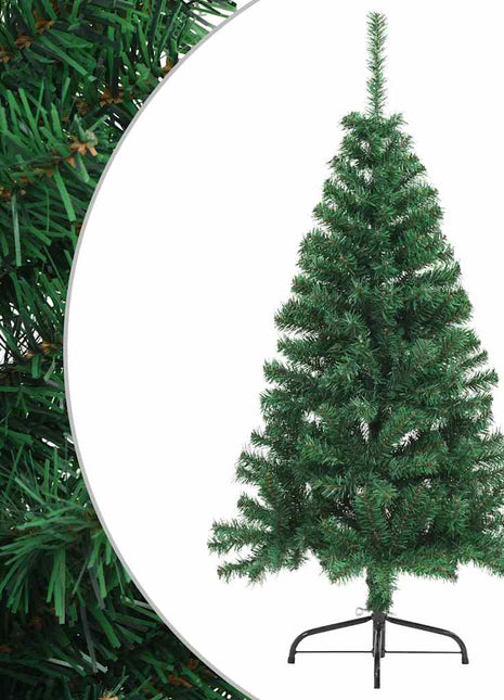 Kunstkerstboom Met Standaard Half 180 Cm Pvc Groen