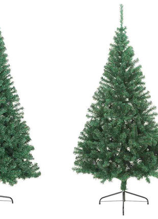 Kunstkerstboom Met Standaard Half 180 Cm Pvc Groen