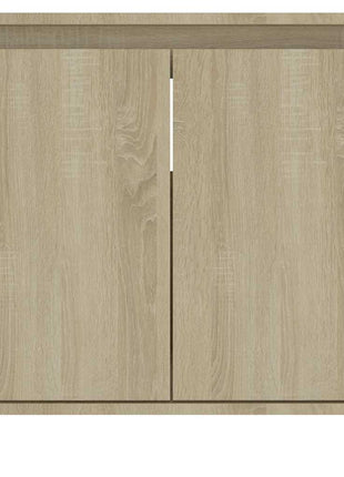Badkamerkast 60x33x61 cm bewerkt hout sonoma eikenkleurig