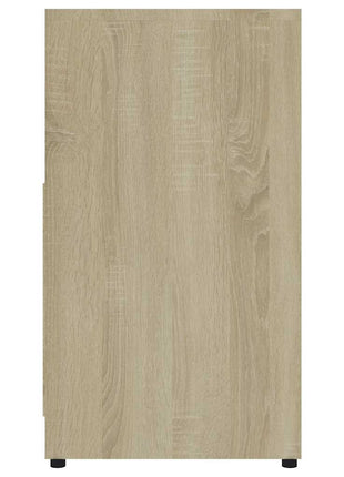 Badkamerkast 60x33x61 cm bewerkt hout sonoma eikenkleurig