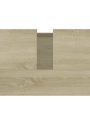 Badkamerkast 60x33x61 cm bewerkt hout sonoma eikenkleurig