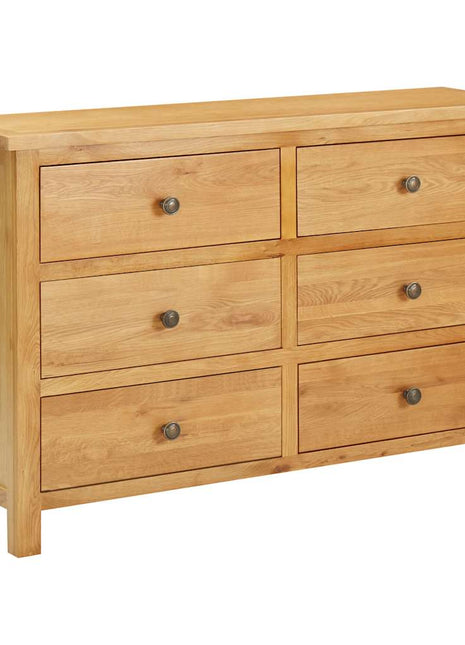 Ladekast 105x33,5x73 cm massief eikenhout