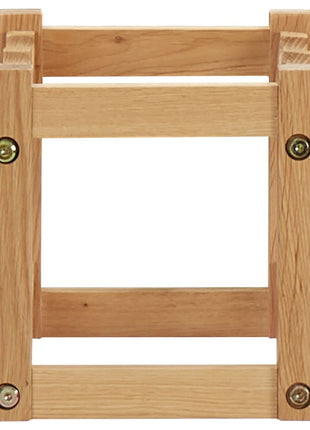 Wijnrek Voor 6 Flessen 37X21X21 Cm Massief Eikenhout