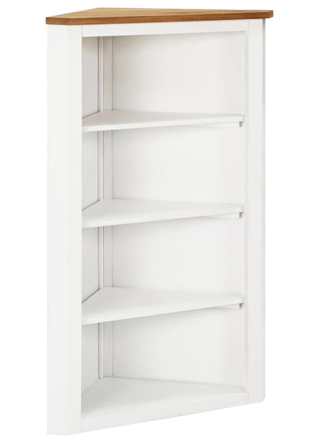 Hoekkast 59X36X100 Cm Massief Eikenhout