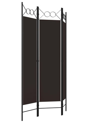 Kamerscherm met 3 panelen 120x180 cm bruin