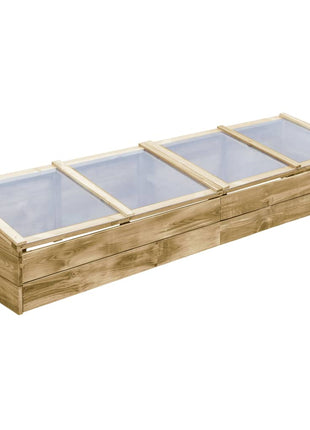 Kweekkassen 2 st 200x50x35 cm geïmpregneerd grenenhout