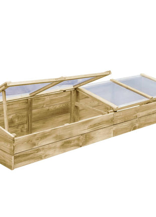 Kweekkassen 2 st 200x50x35 cm geïmpregneerd grenenhout