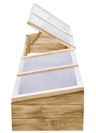 Kweekkassen 2 st 200x50x35 cm geïmpregneerd grenenhout