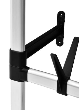 Kledingkastsysteem Met Stangen En Schap Telescopisch Aluminium