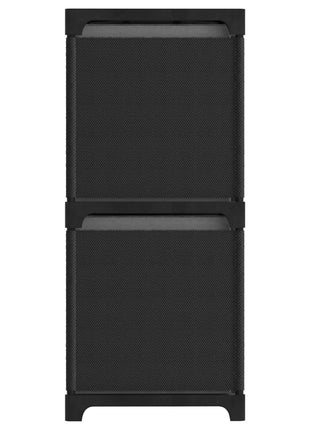 Kast Met 6 Vakken 103X30X72,5 Cm Stof Zwart